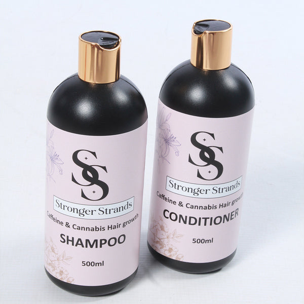 Caffein and Cannabis Shampoo and Conditioner